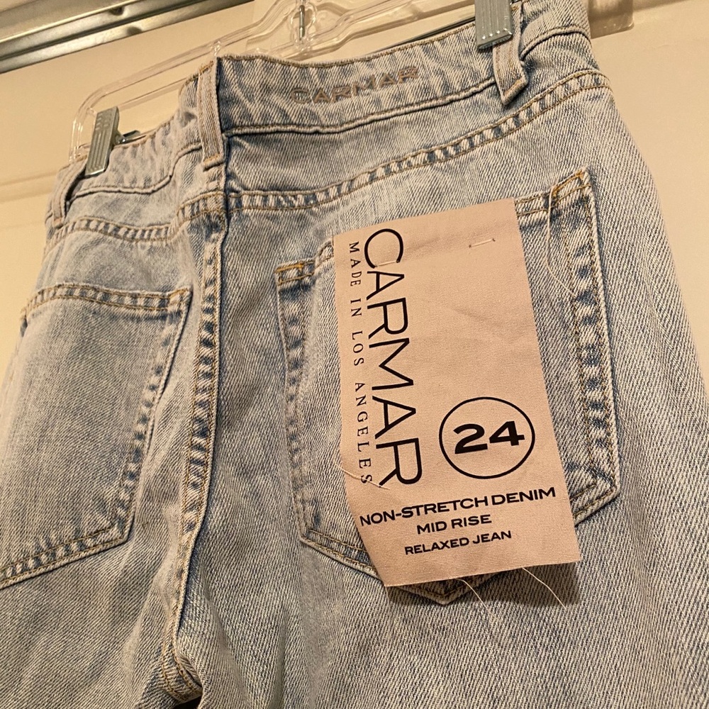 NWT LF Carmar Distressed Mid-Rise Jeans Size 24
